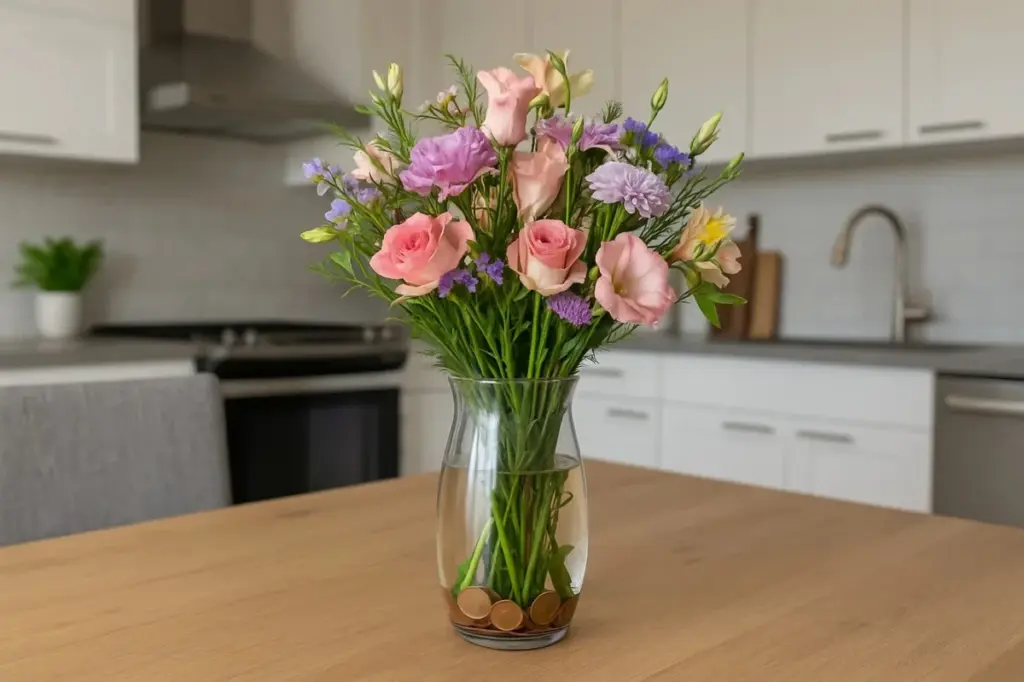 Mince ve váze s květinami? Proč vydrží 3× déle čerstvé!